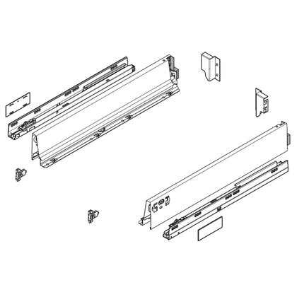 T-BOX ANTARO Blumotion 450mm 50kg typ M, BIELY - KOMPLET T-BOX ANTARO Blumotion 450mm 50kg typ M, BIELY - KOMPLET