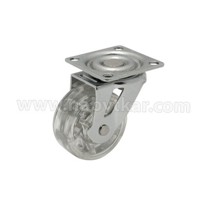 Transparentné  koliesko fi50 s platničkou