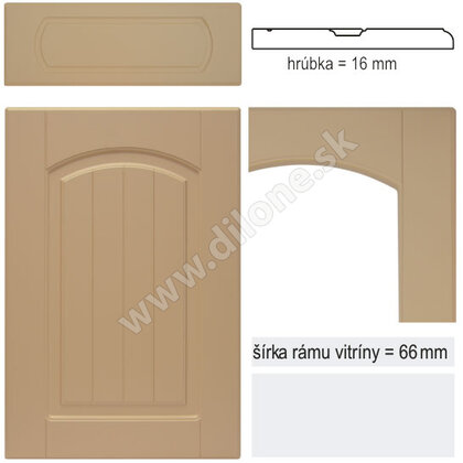 MDF Dvierka, Profil H2