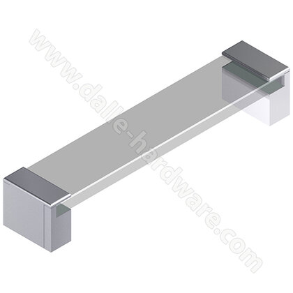 Madlo F102 - 160, chróm/sklo