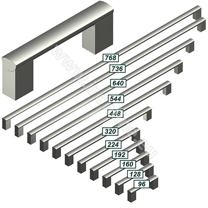 Madlo ME9309, inox, dalle