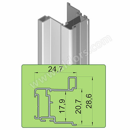 LUX Madlo Astro, 18/4mm, 2,70m, hliník