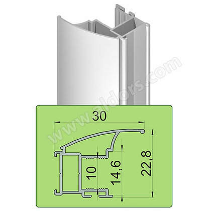 ECO Madlo ARCO, 10mm, 2,70m, hliník
