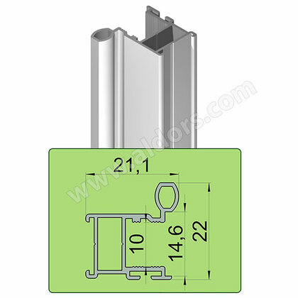 ECO Madlo ALOS, 10mm, 2,70m, hliník
