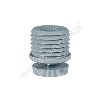 Regulátor plastový fi.40, sivý /Zobal