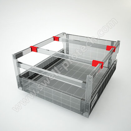 EVOLUTION 86 Uchytenie priečneho hranatého relingu