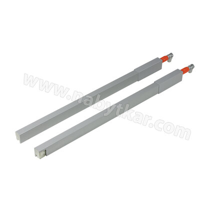 Reling hranatý ANTARO 450 sivý L+P /Blum