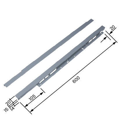 Lišta tepelno-izolacna k mdf. dvierkam Lišta tepelno-izolacna k mdf. dvierkam