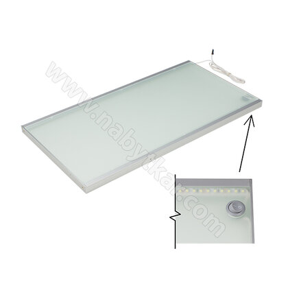 LED dno s vypínačom do 600mm, 564 x 296mm, 12V/12W bez transformátora