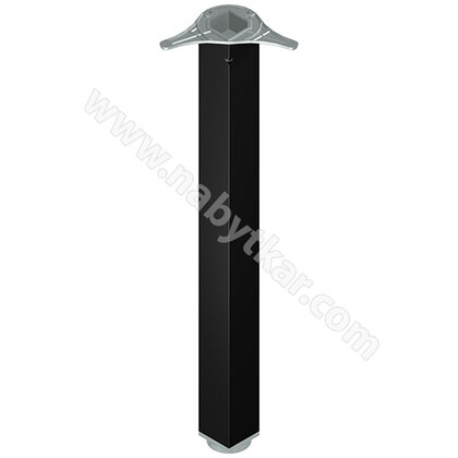 Stol.noha 60x60 s reguláciou, čierna