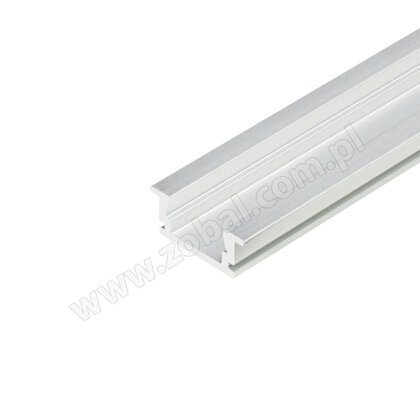 LED PROFIL - Zafrézovatelný profil - hliník, 3,5m (bez krycej lišty)/Zobal