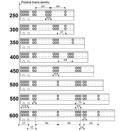 Skrytý plnovýsuv Push