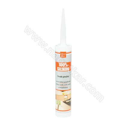 Silikon 100% 280 ml transparentný SILVER line  / Den Br. Silikon 100% 280 ml transparentný SILVER line  / Den Br.