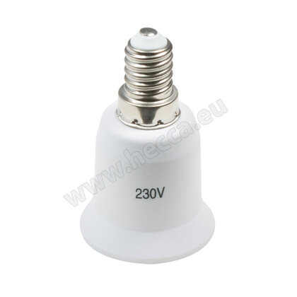 Redukcia na žiarovky z E14 na E27