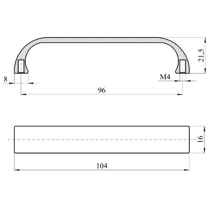 Madlo UN45, rozteč 96