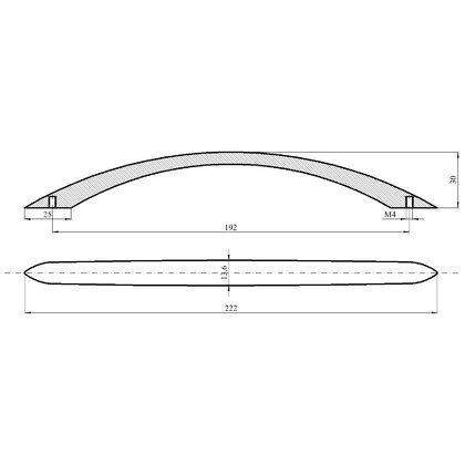 Madlo US2608/192, mat.chróm /Gamet Madlo US2608/192, mat.chróm /Gamet