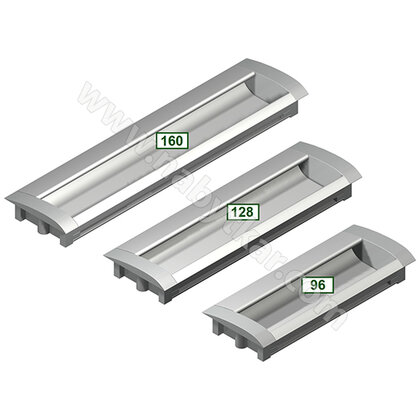 Madlo UA08C00, hliník-matný chróm /Gamet