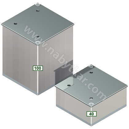 Nábytk.noha 080x080, chróm