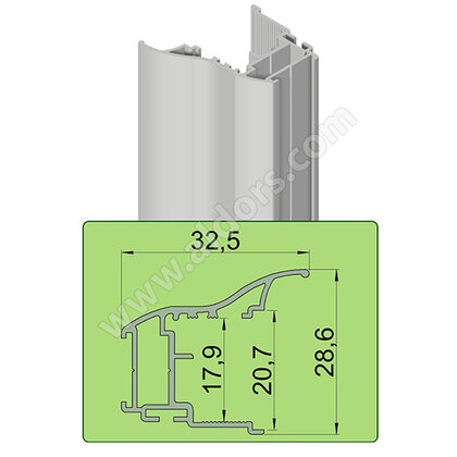 LUX Madlo Magnum, 18/4mm, 2,70m  hliník LUX Madlo Magnum, 18/4mm, 2,70m  hliník