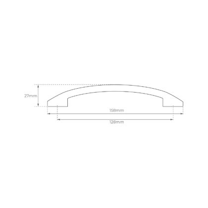 Madlo F122-G08/128(US0908/128),mat.chróm /LC Madlo F122-G08/128(US0908/128),mat.chróm /LC