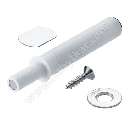 TIP-ON - tlmič s magnet a samol.platničkou,krátky typ,956.1004 biely /Blum TIP-ON - tlmič s magnet a samol.platničkou,krátky typ,956.1004 biely /Blum