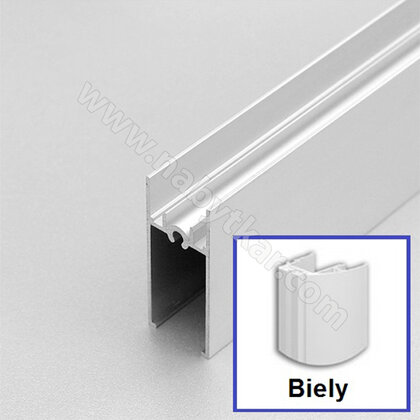 Profil vodorovný RAMA, 2,0m biela matná /Laguna