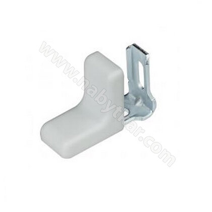 Uholník kov. jednorad. dier. - krytka biela typu L 1bal=100ks