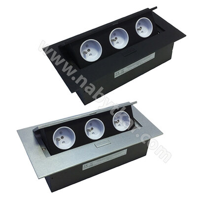 Stolová vyklápacia 3- zásuvka 225x110 mm Stolová vyklápacia 3- zásuvka 225x110 mm