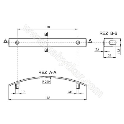 Madlo F121-G08 ( UN8708 ) matný chróm / LC