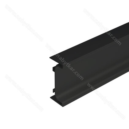 Gripless profil typ- "C"  L-3,5m C-35,čierny