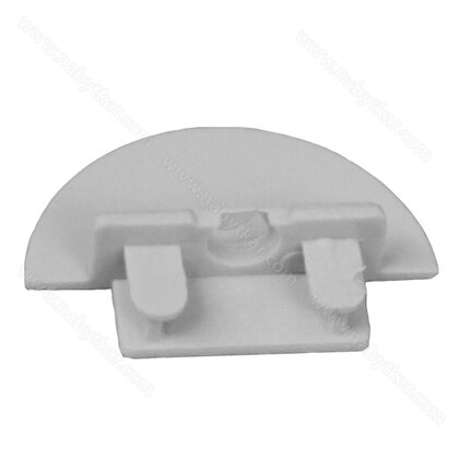 LED PROFIL - Zafrézovatelný- koncovka sivá /CP