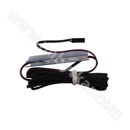 LED Klips na sklen. police,transparent-  biela teplá