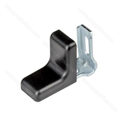 Uholník kov. jednorad. dier. - krytka Čierna typu L 1bal=100ks