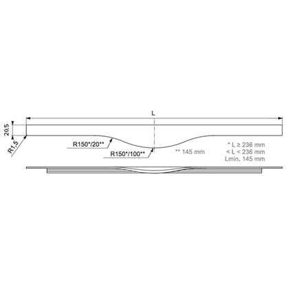 Madlo UKW 21 typ S, inox