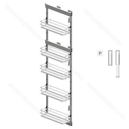 MAXIMA EVO II Cargo maxi bočné vysoké od 1700mm, 150 pravá , chróm -biely  /Rejs