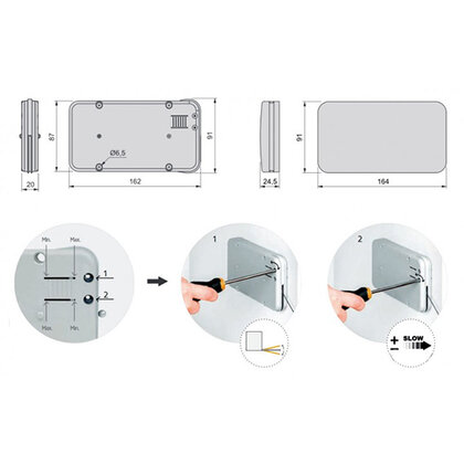 Miniwinch sklopný mechanizmus  bez krytky
