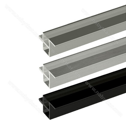 LED PROFIL - 28x19mm, Profil, 3,5m na čelo korpusu, (bez krycej lišty)/Zobal