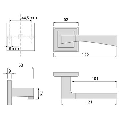 Kľučka VESTA K-361-03 G8/G2