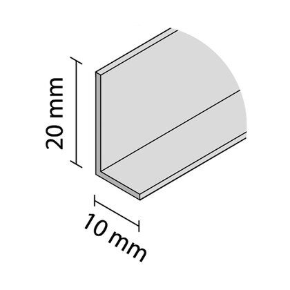 Profil L hladký 3,0m čierna matná /Laguna