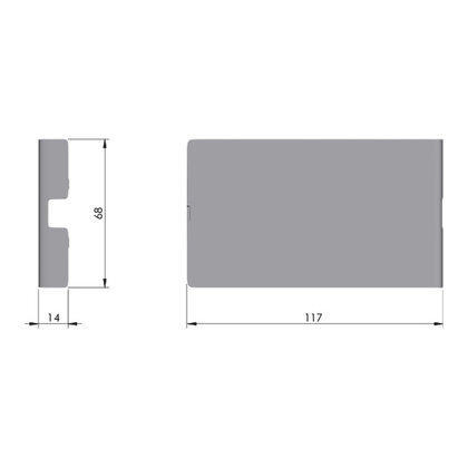 Krytka pre sklopný lankový mech. KIARO EASY- antracit