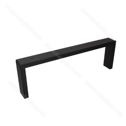 Nábytková noha NS40-120-370-L2 bez regulácie čierna / Gamet 