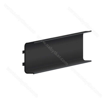 Gripless - Zvislý profil obojstranný čierny Rall 9005 mat. 2,75 m / LC Gripless - Zvislý profil obojstranný čierny Rall 9005 mat. 2,75 m / LC