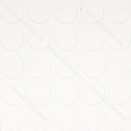 Krytky samolep.fi 14 mm 8681 sm biela (1 plátok= 25 krytiek)nr.318