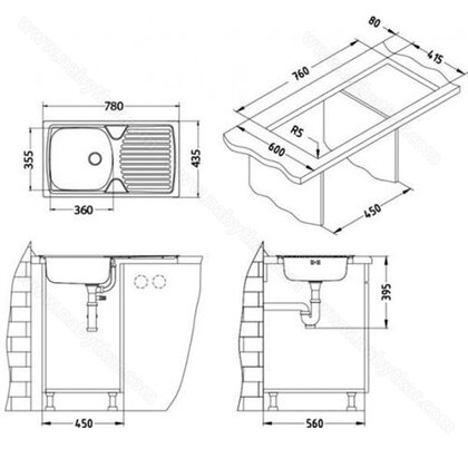 Drez BASIC 170, 780x435x150 /alveus