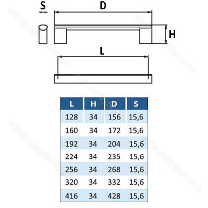 Madlo ME-9309/ hliník / LC