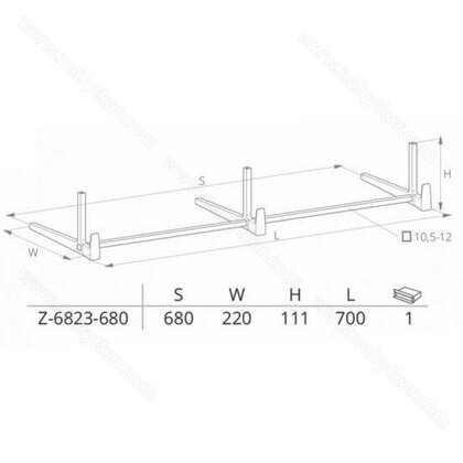 Vešiak  Z-6823 , matný chróm 