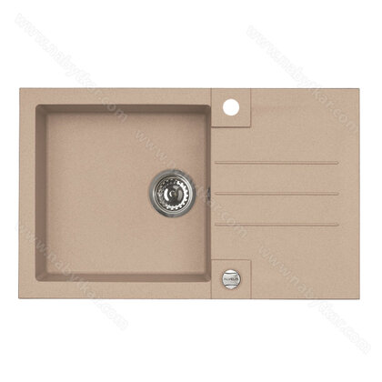 Drez Rock 130, beige G55 + pop-up sifón /Alveus