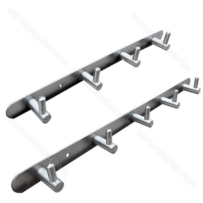 Vešiaková lišta - L vešiaky leštený inox / LUX