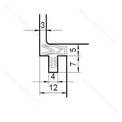 Interiérové tesnenie S-6577-PVC-bezfalcové Interiérové tesnenie S-6577-PVC-bezfalcové