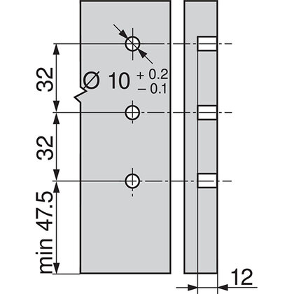 Antaro bočnice 378K5002SA,500 mm,  šedé / Blum 